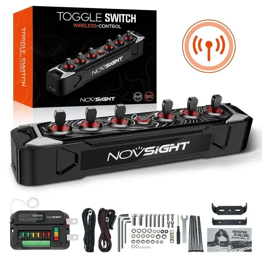 Novsight Cyber Series 6-Gang Toggle Switch Wireless